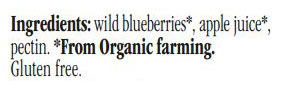 Organic Fruit Spread  - Rigoni di Asiago - Fiordifrutta Organic Fruit Spread Wild Blueberry 