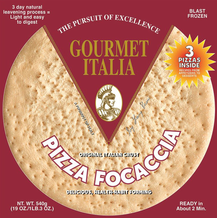 Frozen Pizza - Gourmet Italia - Pizza Focaccias 