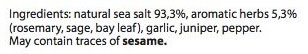 Salt - Salina di Cervia - Sea Salt for meat 