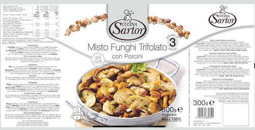 Frozen Veggies  - Cucina Sartor - Frozen Mushroom all'Italiana 