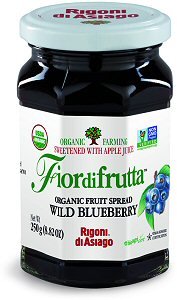 Fiordifrutta Organic Fruit Spread Wild Blueberry 