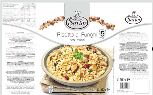 Risotto - Cucina Sartor - Frozen Risotto with Porcini 